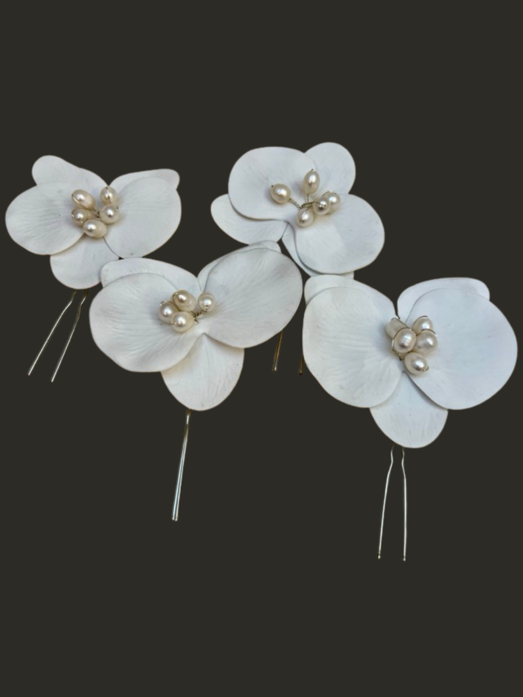 Orquideas - Seda y perlas