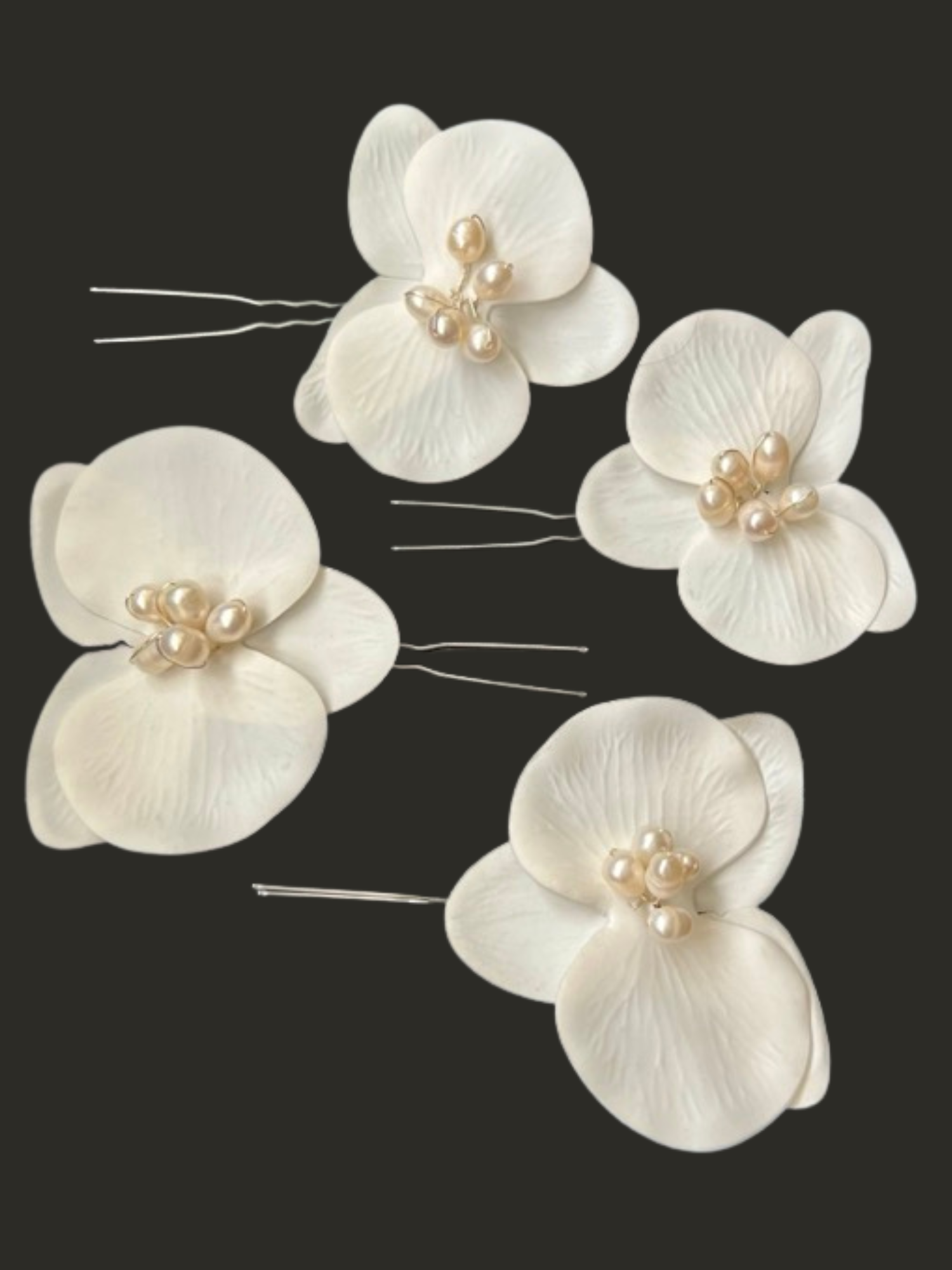 Orquideas - Seda y perlas