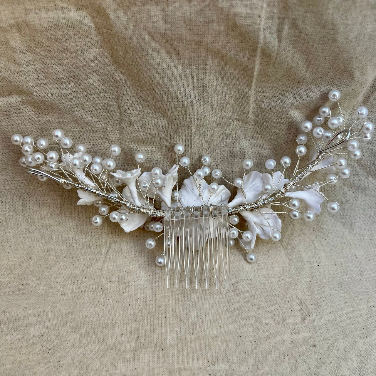Aurora · Flores y Perlas Ivory