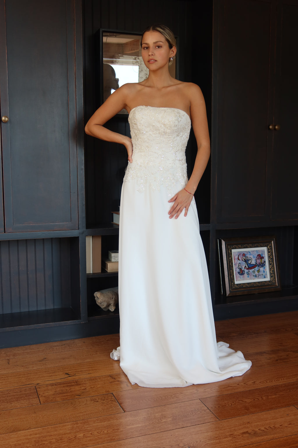 Fátima – Corset Bordado y Falda en Gasa Chiffon