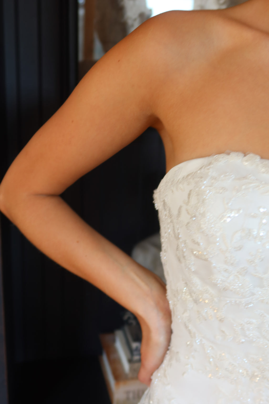 Fátima – Corset Bordado y Falda en Gasa Chiffon